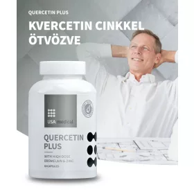   USA Medical Kvercetin kapszula cinkkel és bromelainnal - 60 db