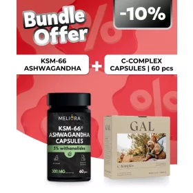   Meliora KSM-66® Ashwagandha kapszula - 60 db + GAL C-komplex
