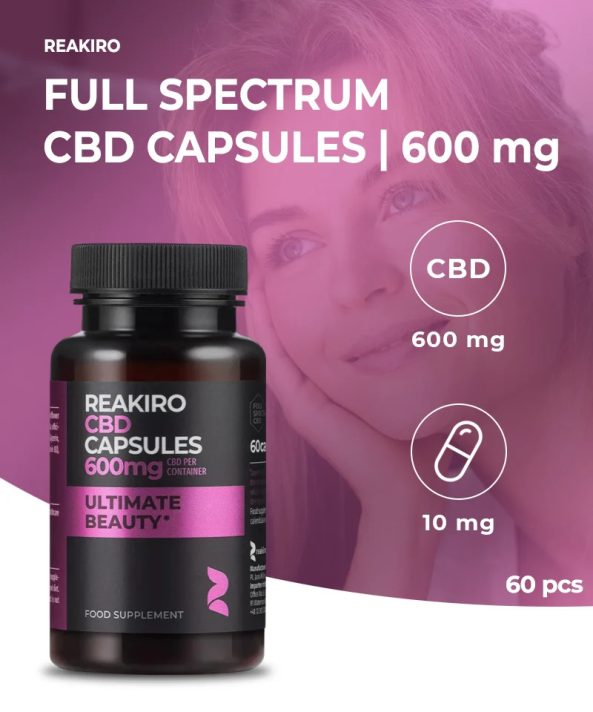 Reakiro Ultimate Beauty CBD kapszula 60 db | 600 mg