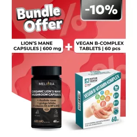   Meliora Süngomba kapszula - 60 db + Natur Tanya Vegán B-vitamin Komplex - 60 db