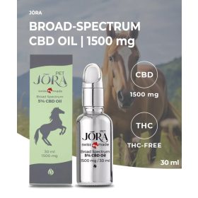 Jōra 5% 30 ml CBD olaj lovaknak 1500 mg