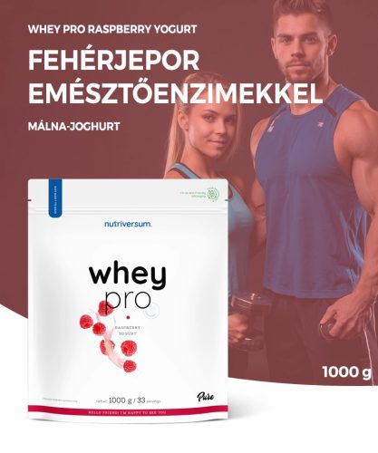 Nutriversum Whey PRO 1000 g - Málna-joghurt