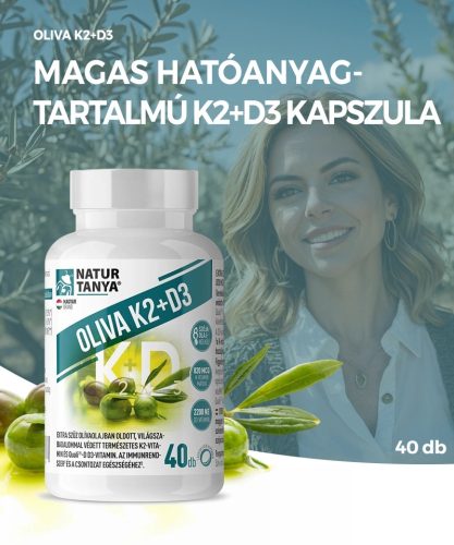 Natur Tanya® OLIVA K2+D3 kapszula - 40 db