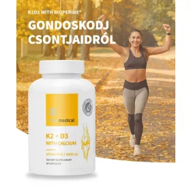   USA Medical K2+D3 kapszula kalciummal és C-vitaminnal - 60 db
