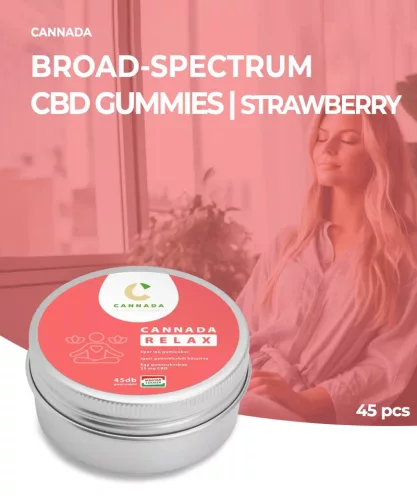 Cannada Relax CBD Gumicukor 25 mg 45 db | 1125 mg (Eper)