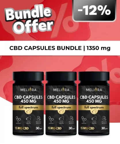 CBD Trió Csomag 3x450 mg CBD kapszula