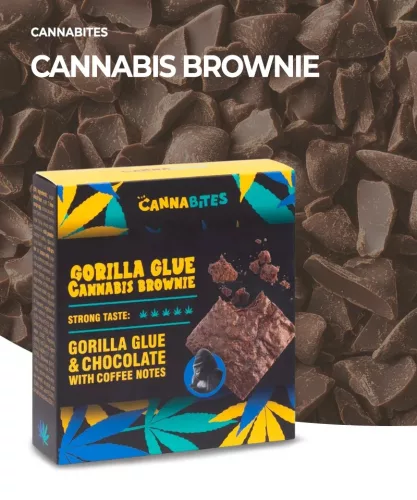 CannaBites Gorilla Glue Cannabis Brownie