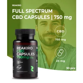 Reakiro CBD kapszula 25 mg 30 db | 750 mg