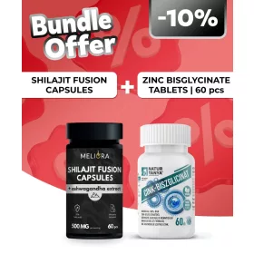  Meliora Shilajit Fusion kapszula - 60 db + Natur Tanya® Cink Biszglicinát - 60 db