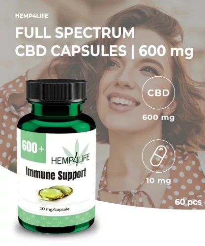Hemp4Life Immune Support kapszula 600 mg 60 db