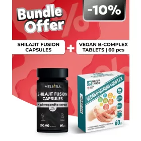   Meliora Shilajit Fusion kapszula - 60 db + Natur Tanya Vegán B-vitamin Komplex - 60 db