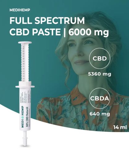 MEDIHEMP Hanf Complete paszta 50%, 6000 mg