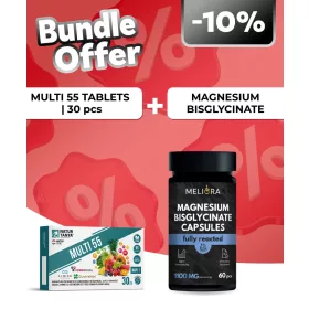   Natur Tanya® MULTI 55 - Multivitamin 55 különböző hatóanyaggal - 30 db + Meliora Magnézium-biszglicinát kapszula - 60 db