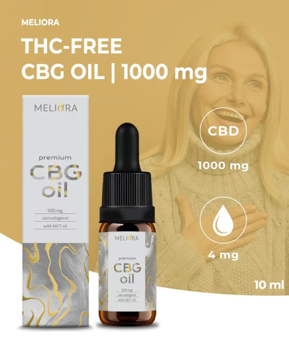 Meliora 10% CBG olaj 1000 mg