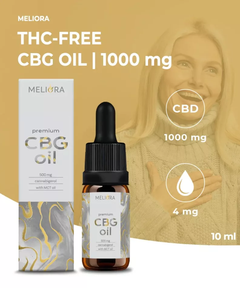 Meliora 10% CBG olaj 1000 mg