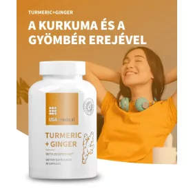 Usa Medical Kurkuma és gyömbér kapszula - 60 db
