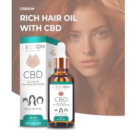 CeBDon Natúr Hajápoló olaj 500 mg CBD-vel