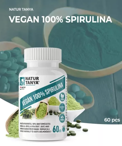 Natur Tanya® Vegán Spirulina - 60 db