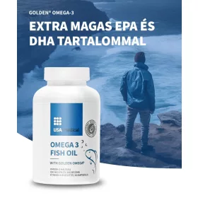 USA Medical GOLDEN® Omega 3 halolaj kapszula - 60 db