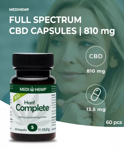 MEDIHEMP Hanf Complete kapszula 5% 60 db