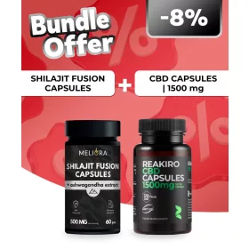   Meliora Shilajit Fusion kapszula | 60 db + Reakiro CBD kapszula 25 mg 60 db | 1500 mg