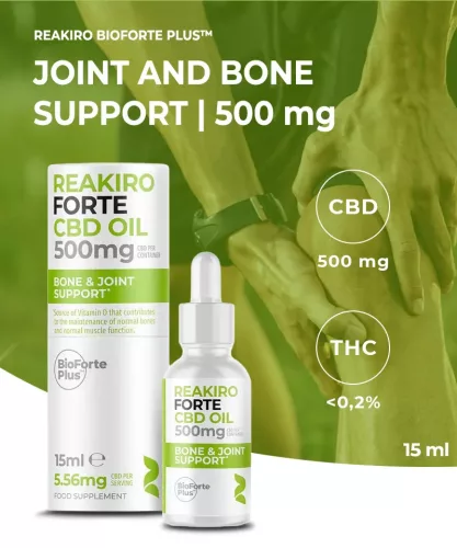 Reakiro Forte Bone & Joint Support CBD olaj | 500 mg