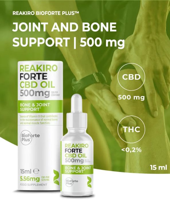 Reakiro Forte Bone & Joint Support CBD olaj | 500 mg