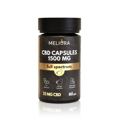 Meliora CBD kapszula 25 mg 60 db | 1500 mg