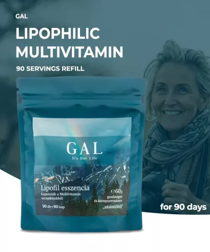 GAL Multivitamin – Lipofil kapszulák, 90 adagos utántöltő