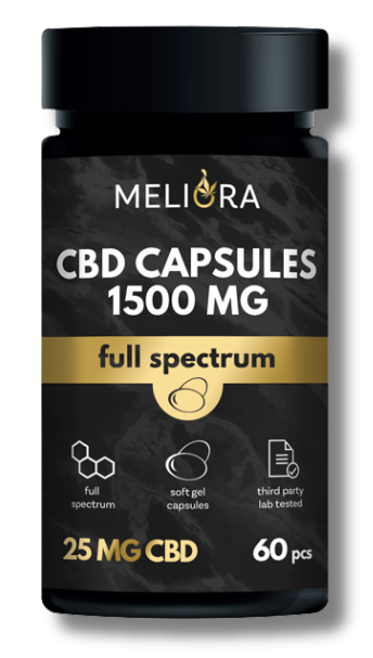 Meliora CBD Kapszula 25 mg | 1500 mg