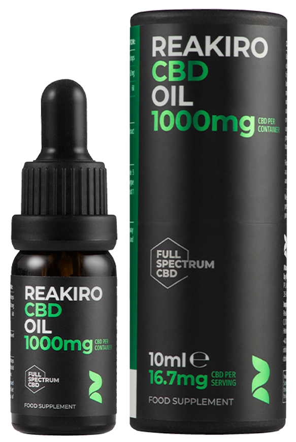 Reakiro CBD olaj 10% 1000 mg | Teljes Spektrumú 10 ml