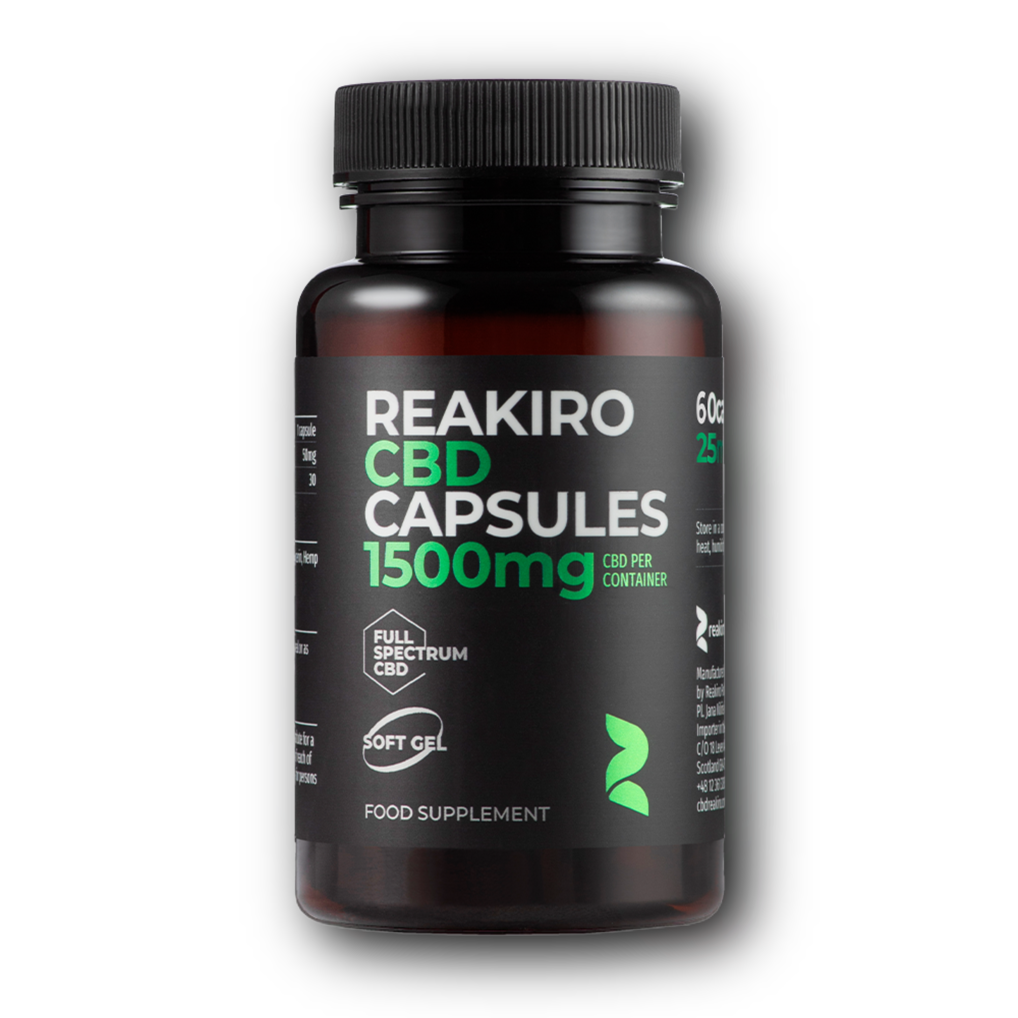 Reakiro CBD Kapszula 25 mg