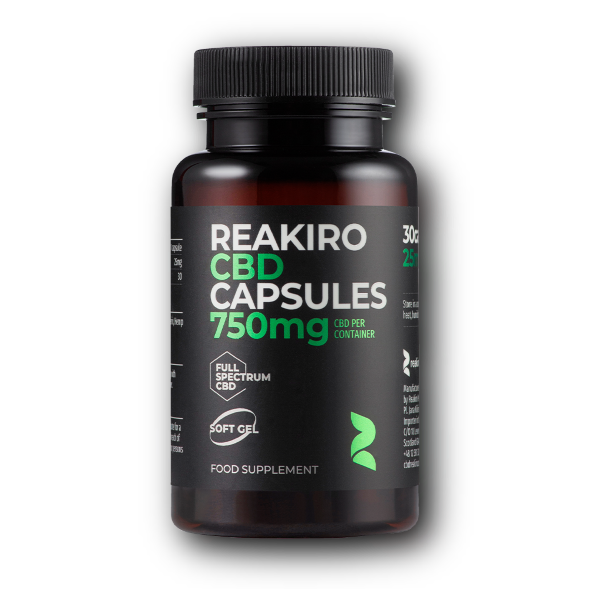 Reakiro CBD Kapszula 25 mg