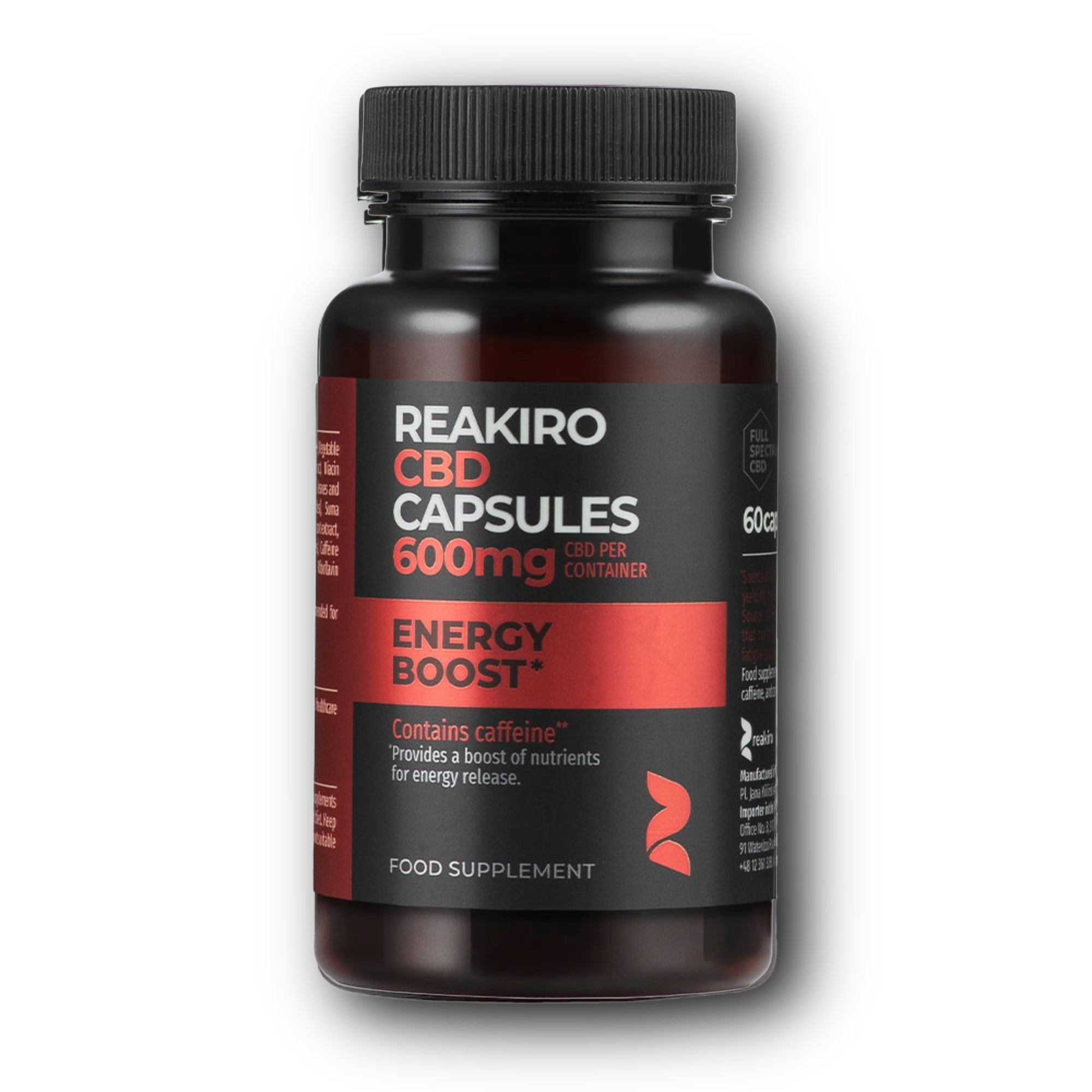 Reakiro Energy Boost CBD kapszula