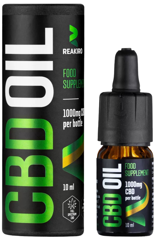 Reakiro CBD olaj 10% 1000 mg | Teljes Spektrumú 10 ml