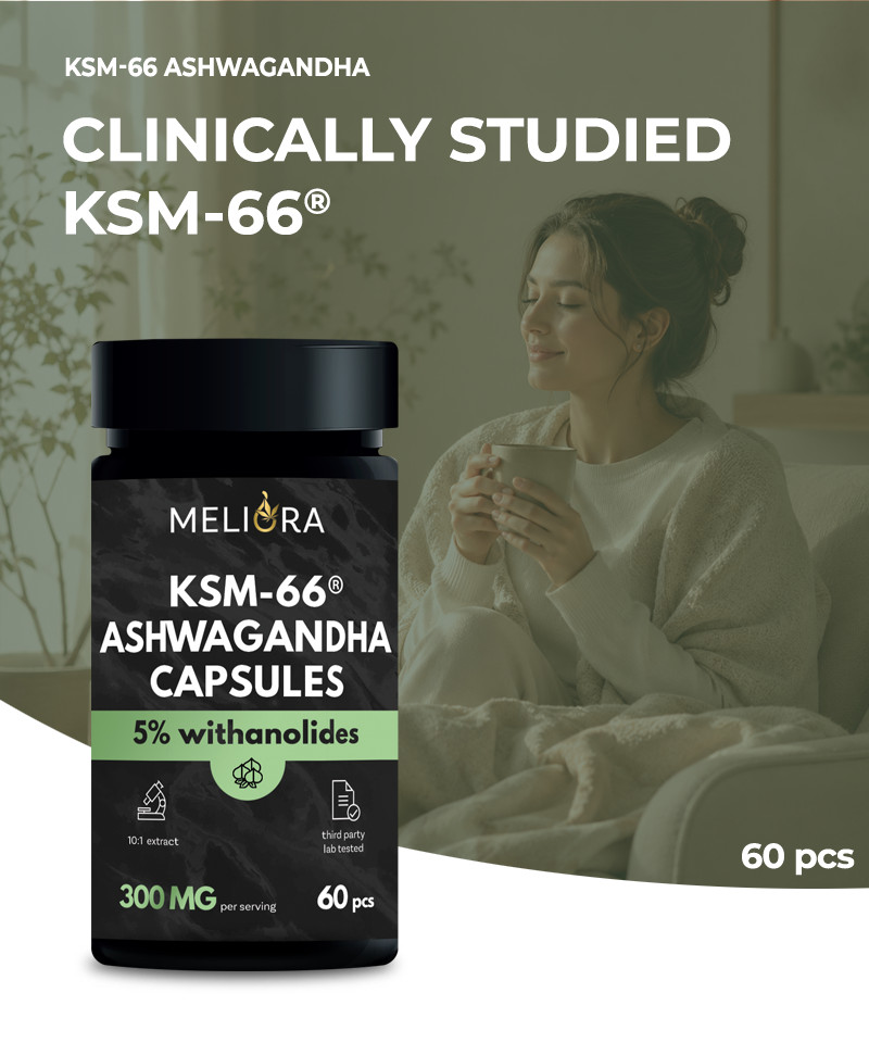 Meliora KSM-66® Ashwagandha kapszula | 60 db