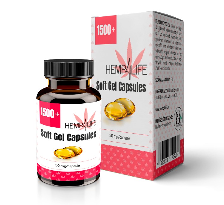 Hemp4Life Kannabisz Olaj kapszula 1500 mg 30 db