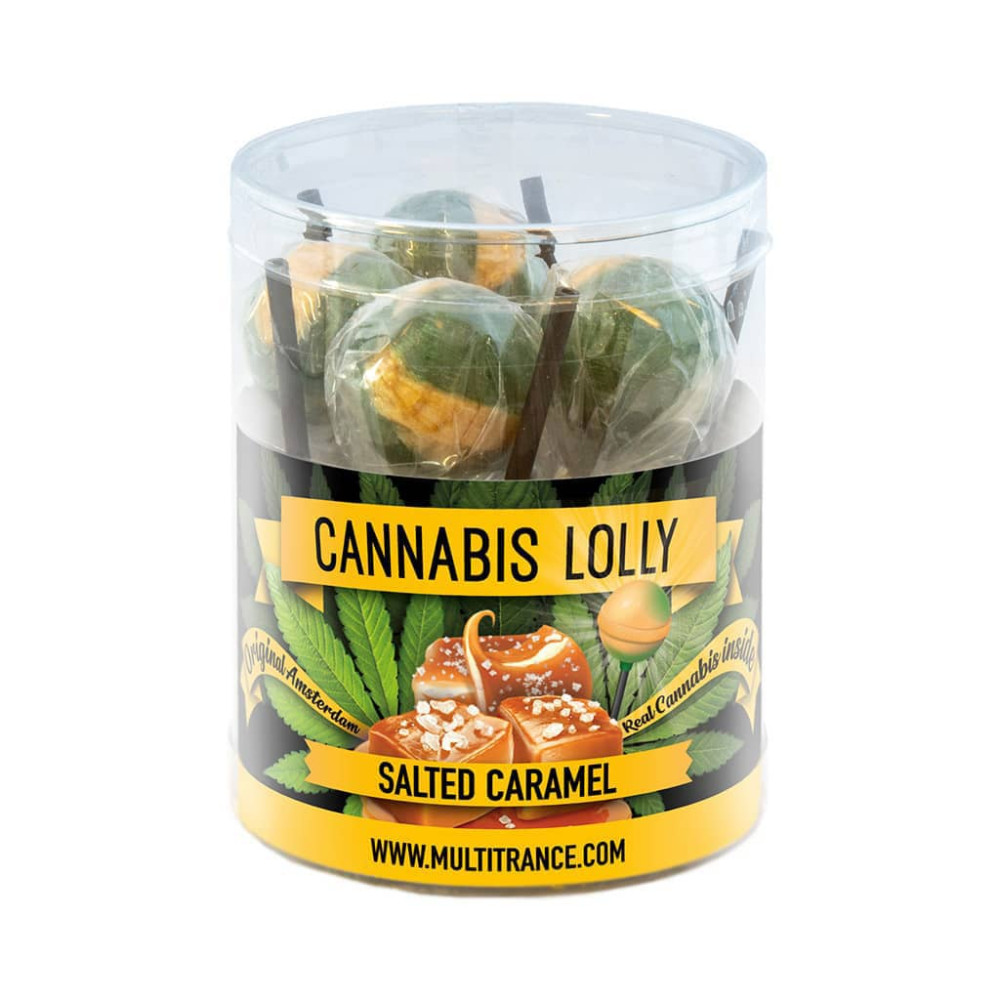Cannabis Salted Caramel Lollies – Gift Box (10 Lollies)