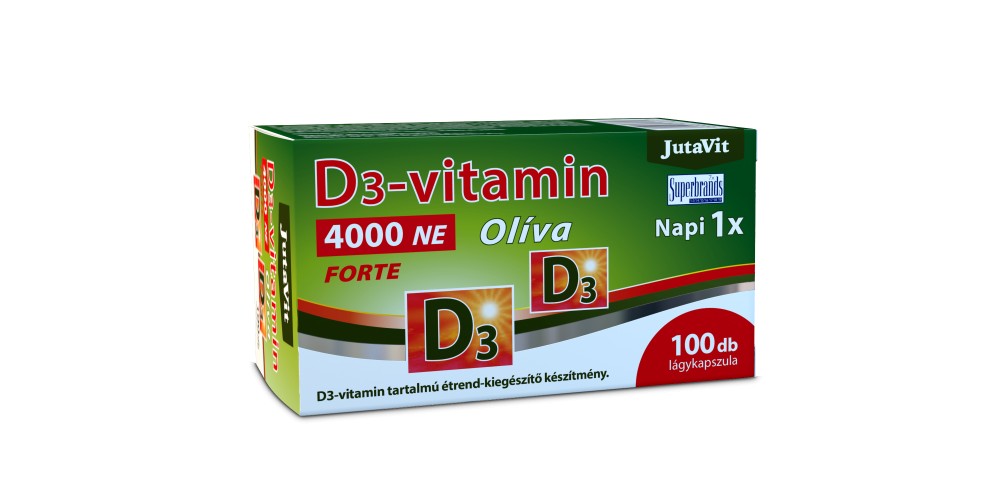 JutaVit D3-vitamin 4000 NE Olíva Forte 100 db